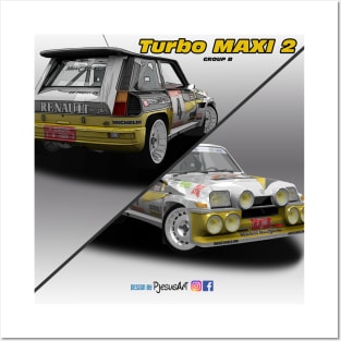 Renault 5 Turbo MAXI 2 Group B Posters and Art